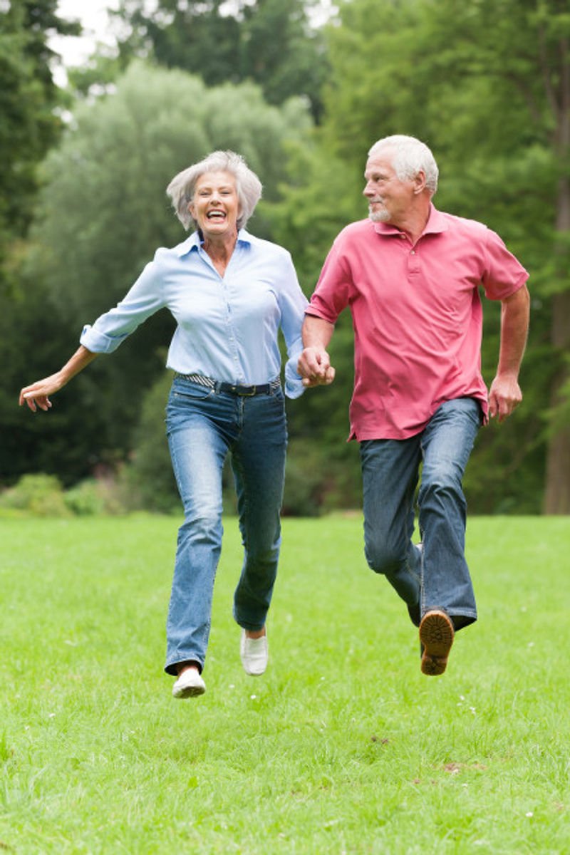 Active seniors enjoying movement